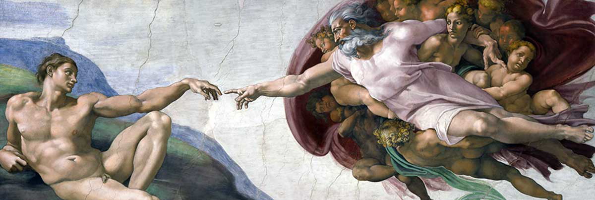 michelangelo creation adam famous renaissance painting