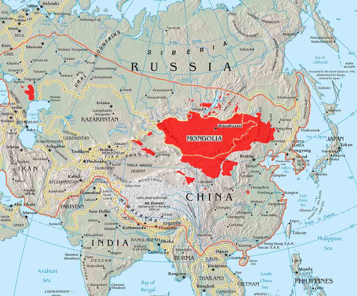 mongol map 13th century