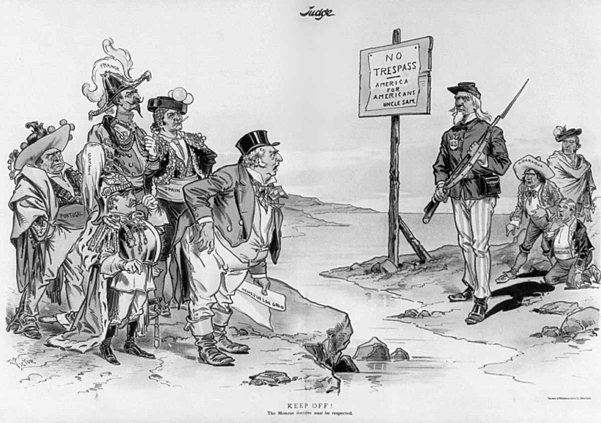monroe doctrine cartoon victor gillam