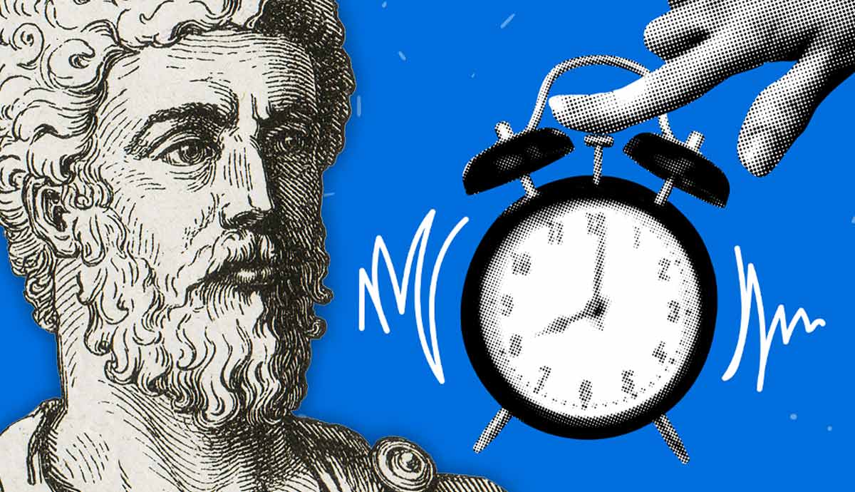Marcus Aurelius and ringing alarm clock