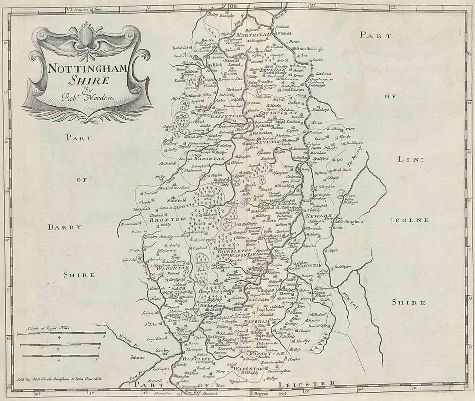 nottinghamshire map