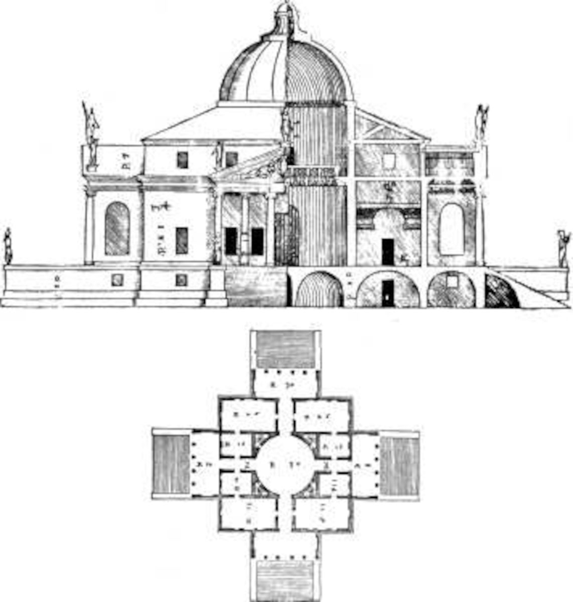palladio villa la rotonda plan