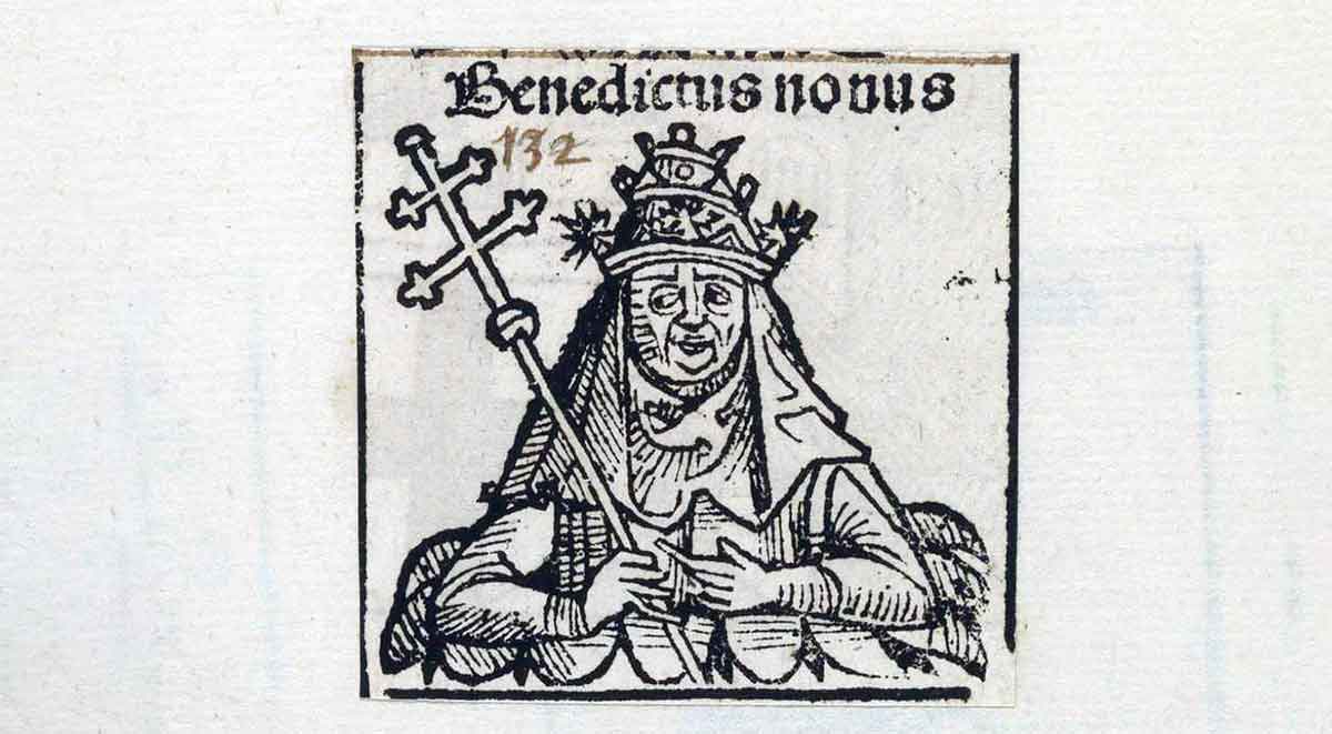 pope benedict ix drawing