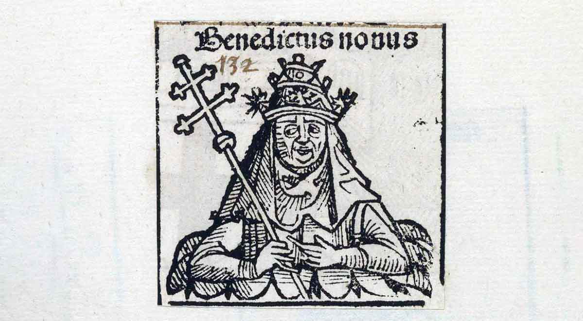 pope benedict ix drawing