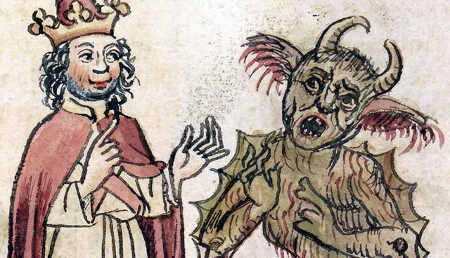 Pope Sylvester II and the Devil