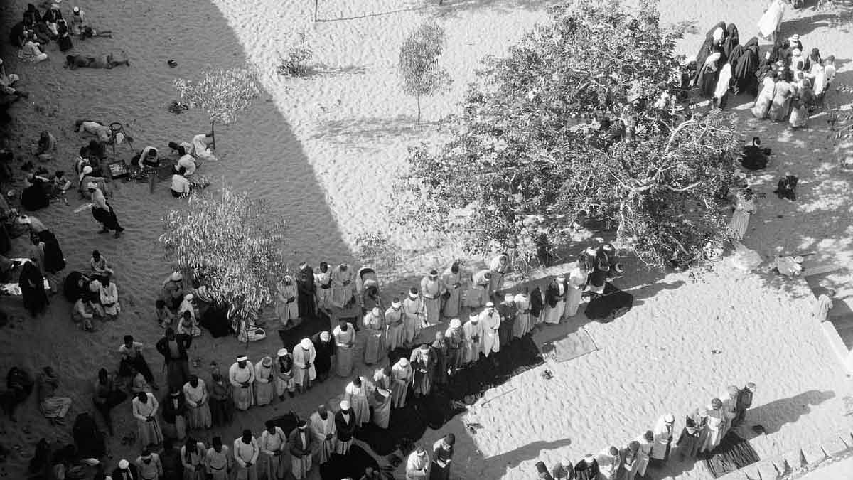 prayer from minaret photograph