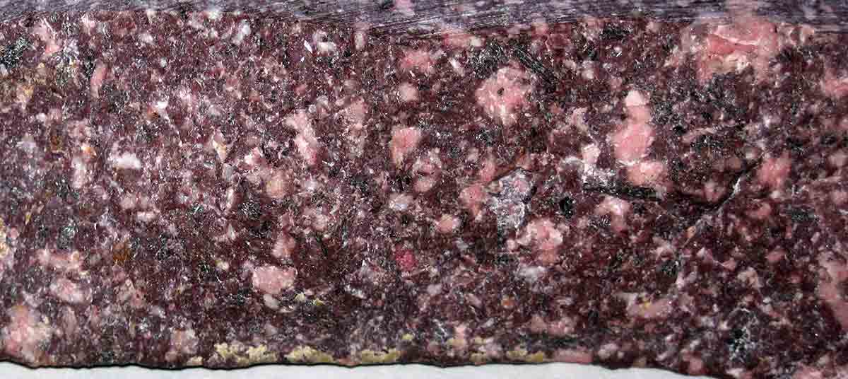 red porphyry rock
