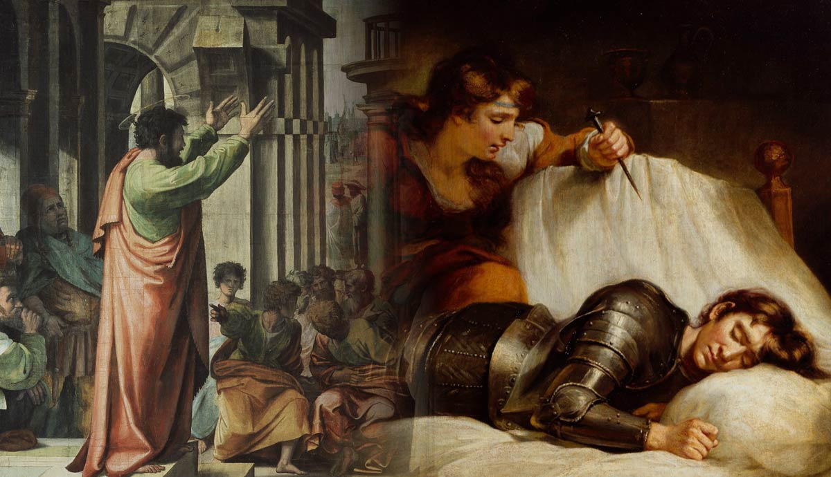 Raphael’s St. Paul preaching with Jael and Sisera, by James Northcote