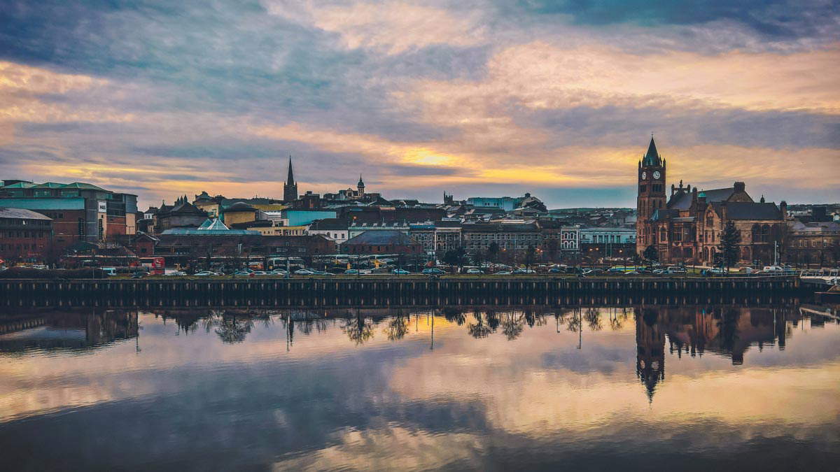river derry sunset