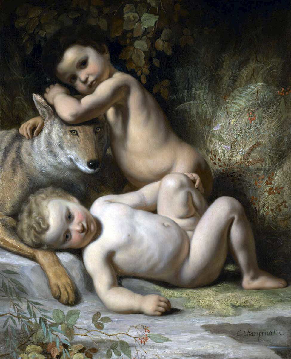 romulus remus painting champmartin