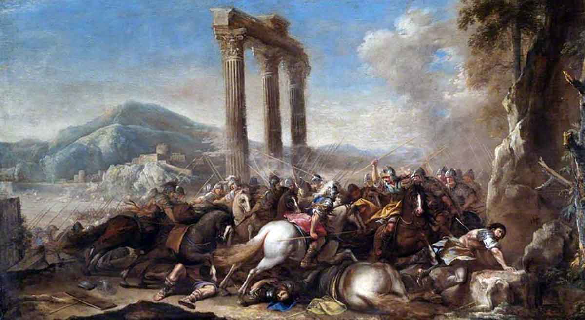 rosa classical battle scene