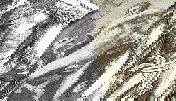 Samson and Hercules in classical engravings