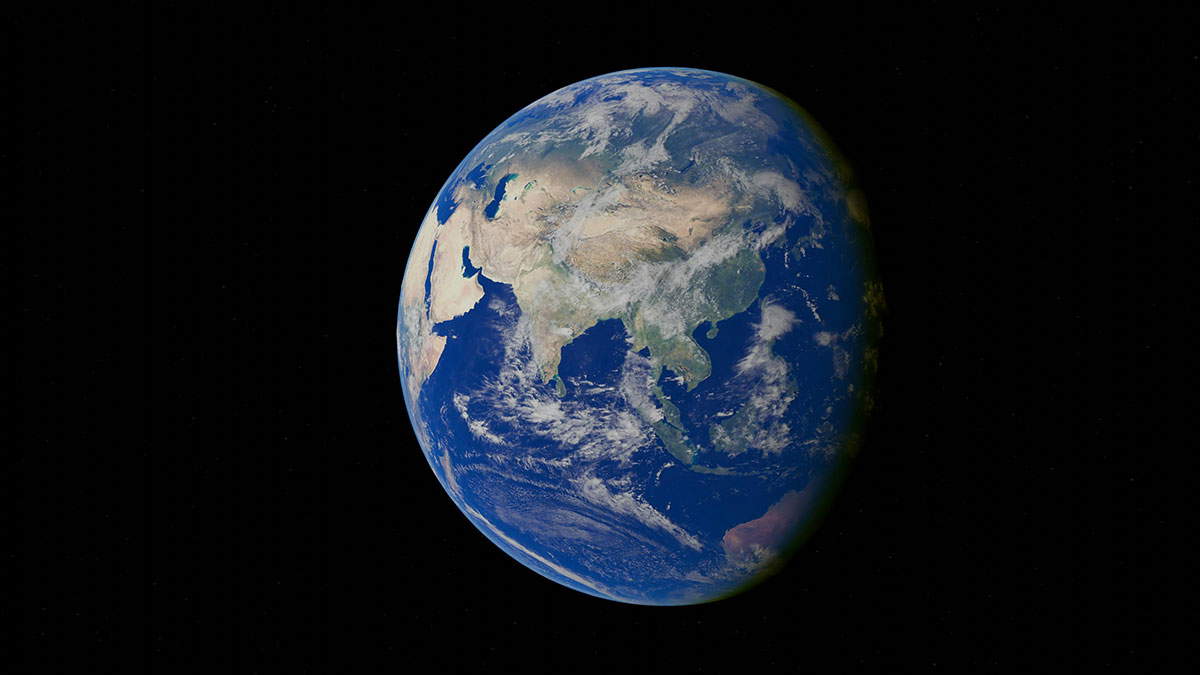 satellite photo east asia