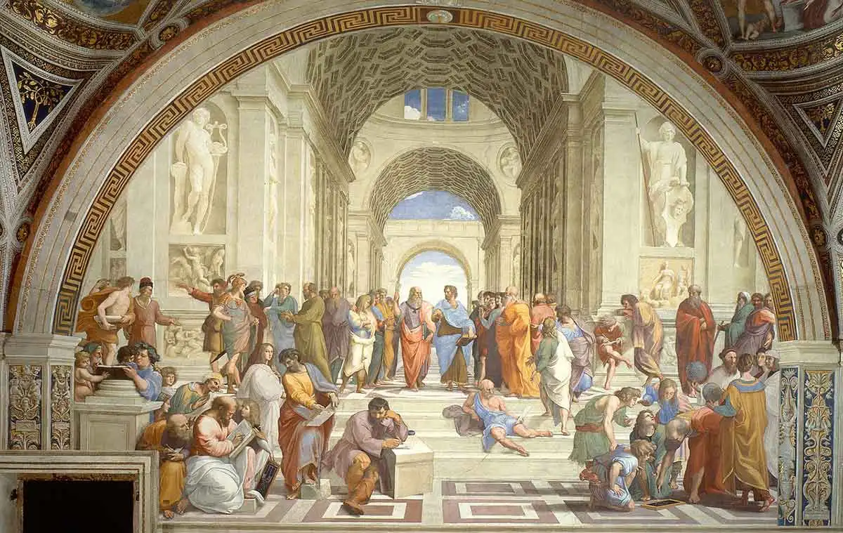 school of athens for plato