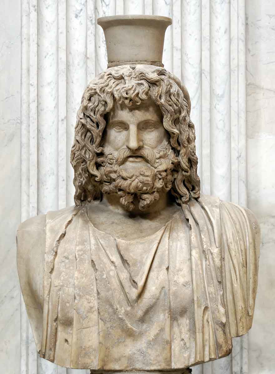 serapis marble bust