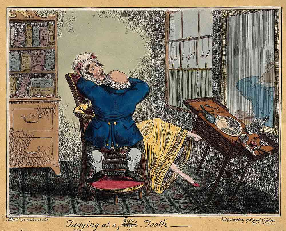 short dentist standing on a stool tooth extraction