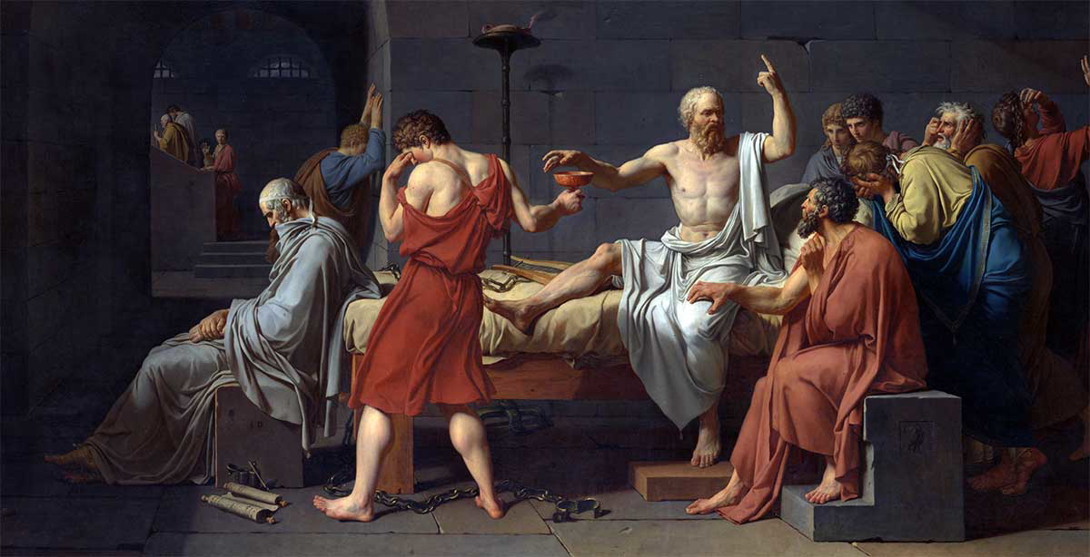 socrates death painting david