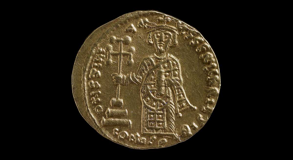 solidus of justinian ii byzantine empire