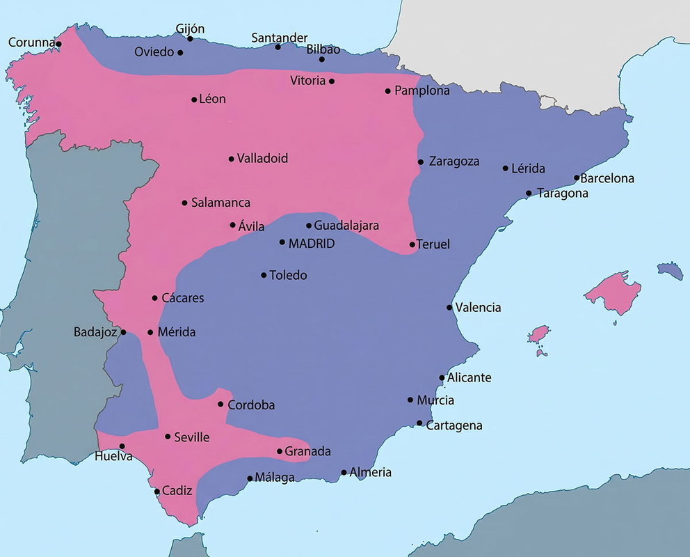 spanish civil war map