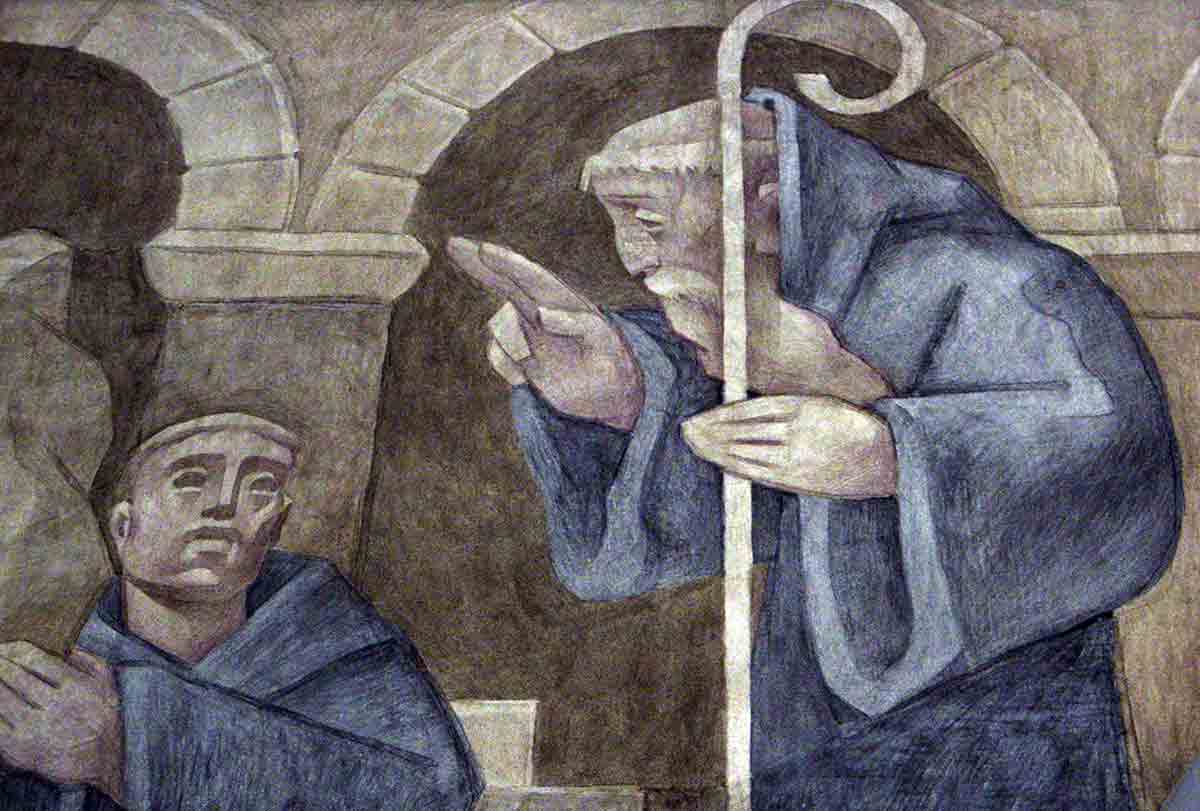 st benedict fresco