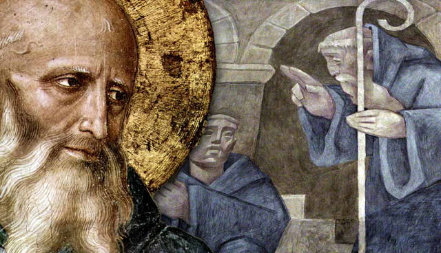 Saint Benedict and his monastic rule