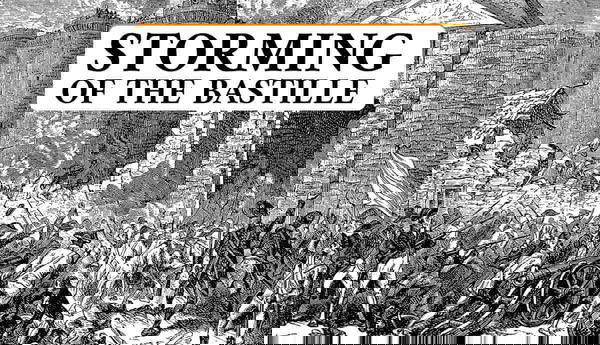 Illustration of the Storming of the Bastille