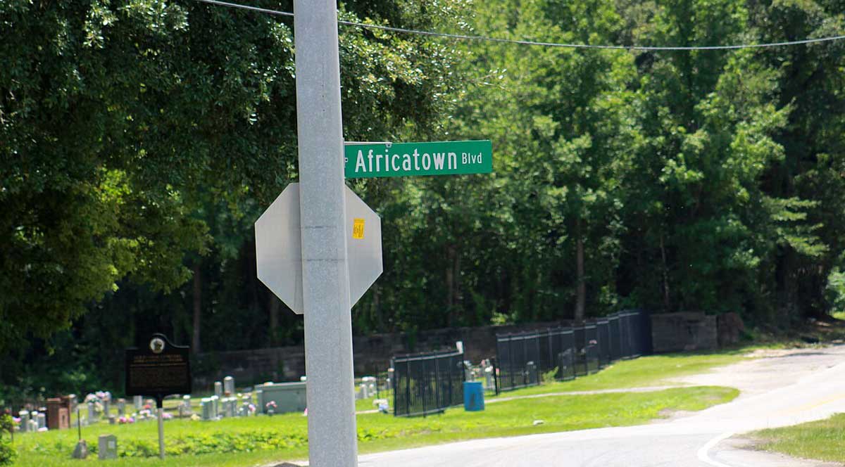 street sign africatown alabama