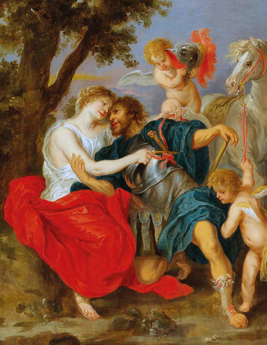 studio of peter paul rubens venus disarming mars