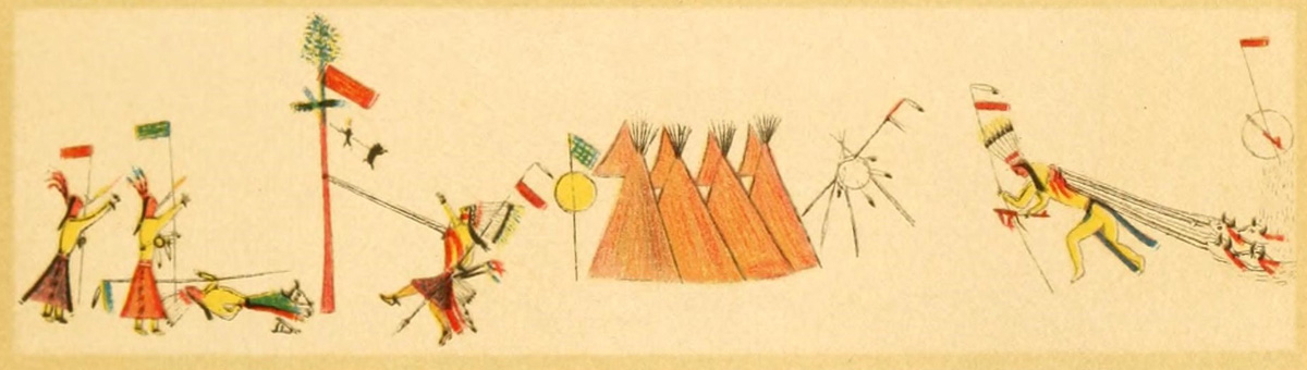 sun dance drawing lakota