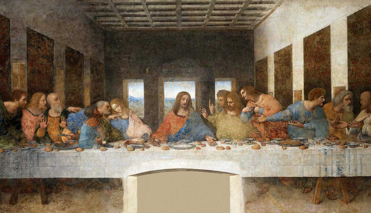 the last supper by da vinci painting 15th century