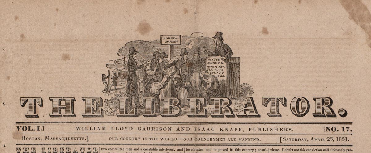 the liberator masthead anti slavery