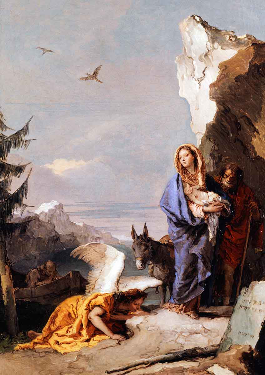 tiepolo flight to egypt painting
