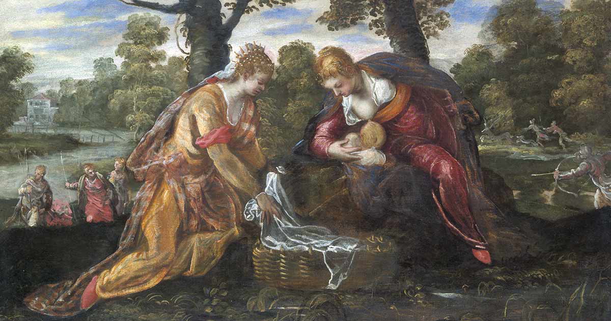tintoretto the finding of moses painting
