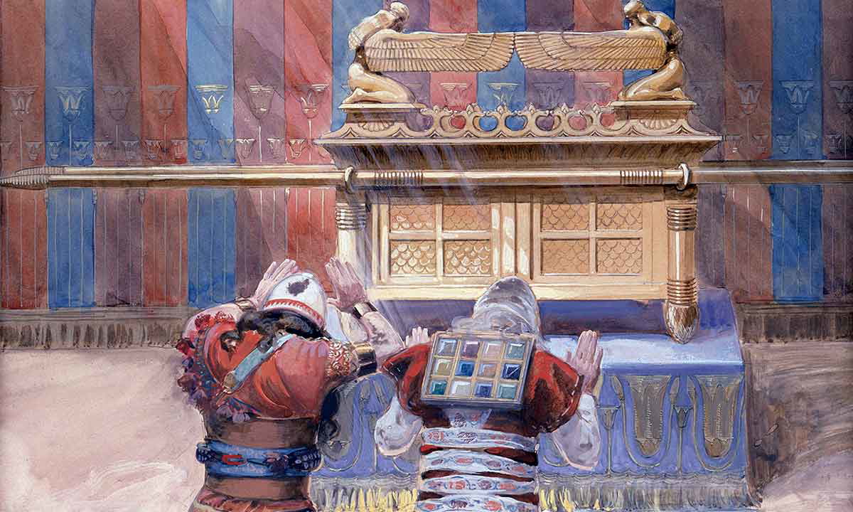 tissot moses and joshua in the tabernacle painting