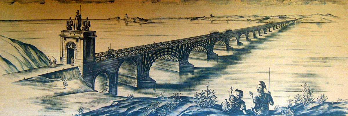 trajan bridge lower danube