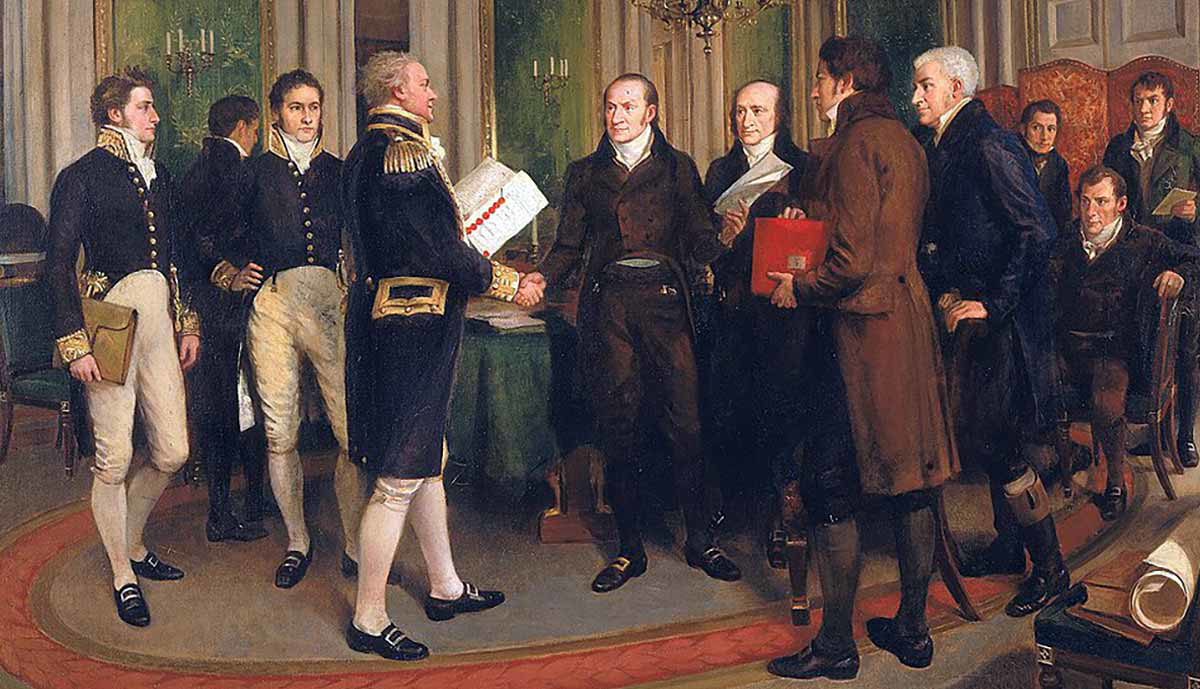 treaty ghent signing 1814