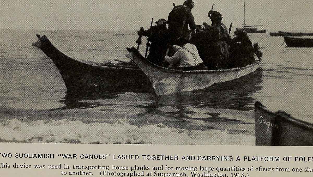 two suquamish canoes 1920s