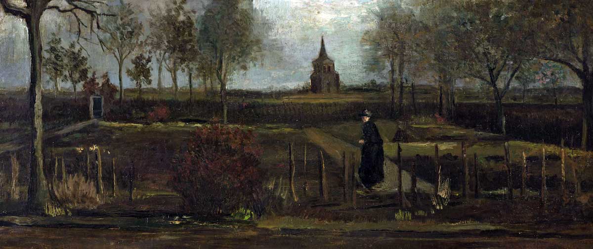van gogh parsonage garden at nuenen in spring