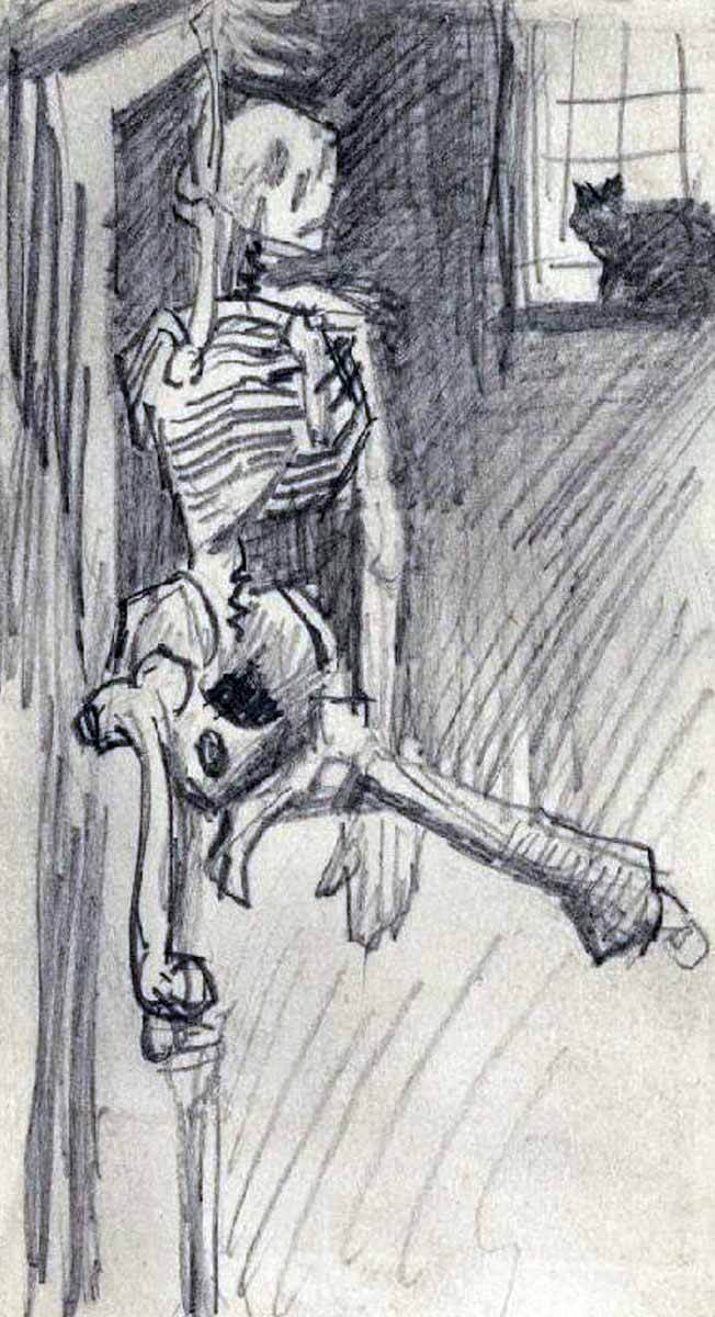 van gogh skeleton