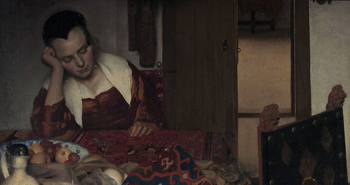 vermeer maid asleep