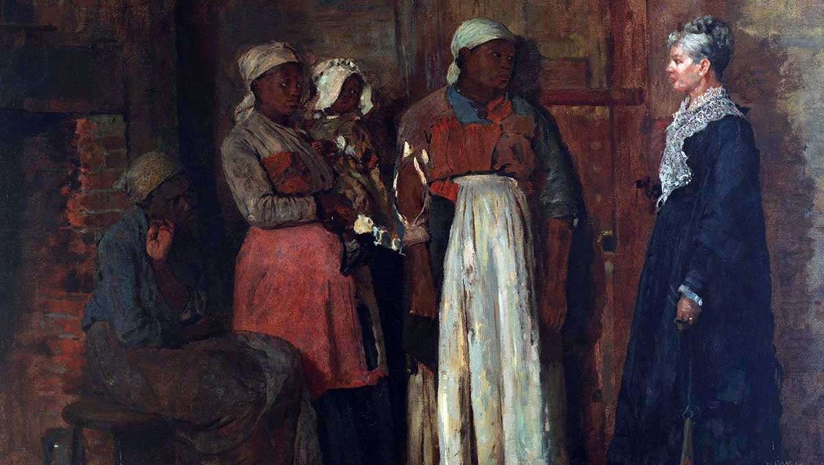 visit from old mistress 1876 winslow homer smithsonian