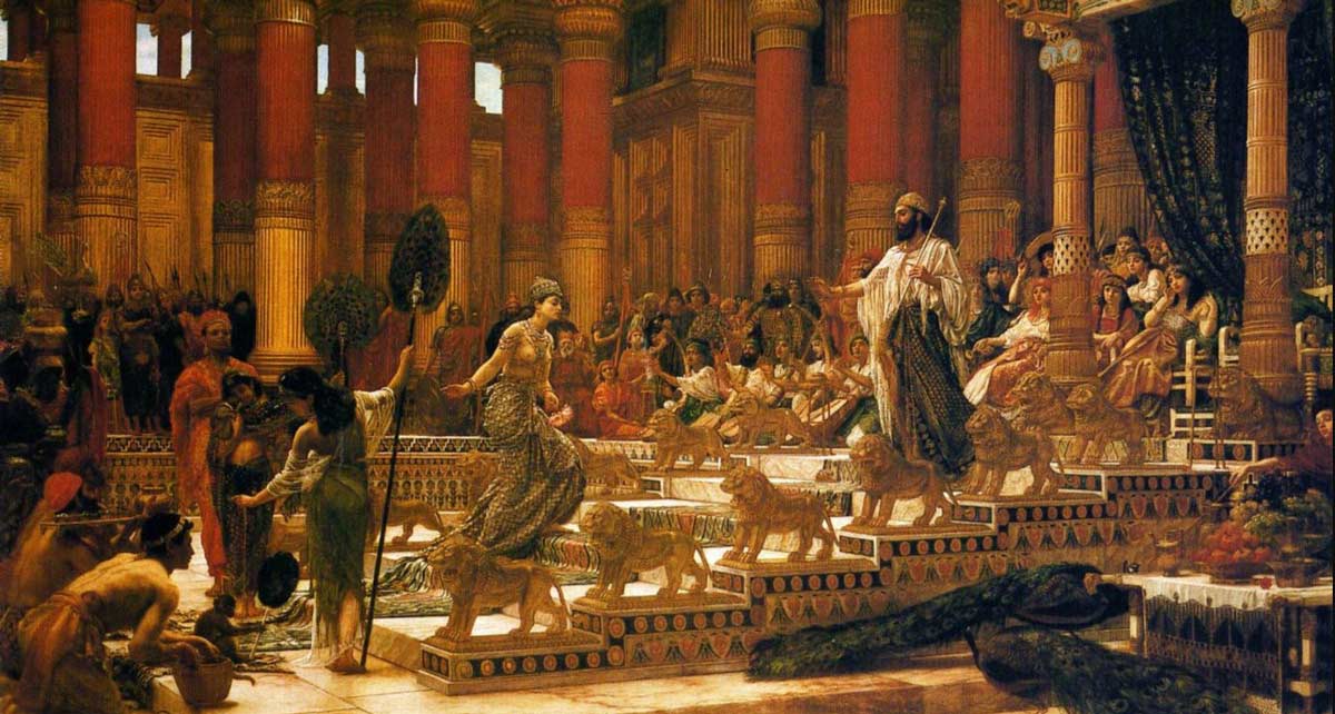 visit queen sheba king solomon edward poynter