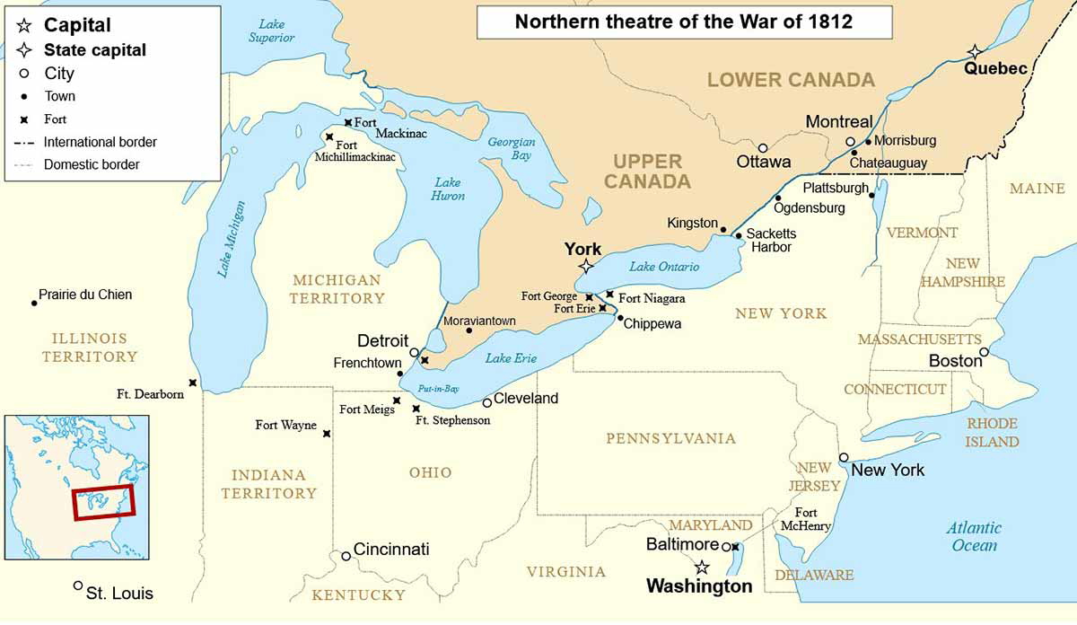 war of 1812 northern theater