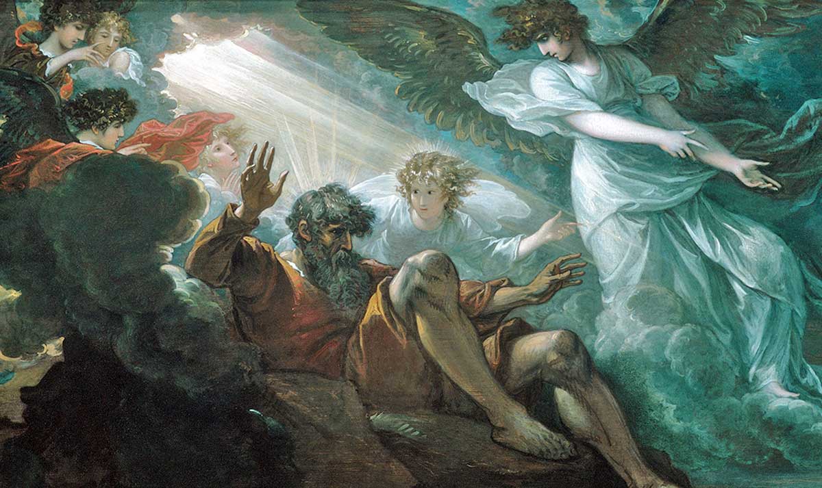 west moses shown the promised land painting