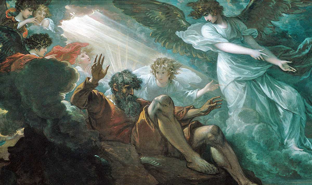 west moses shown the promised land painting