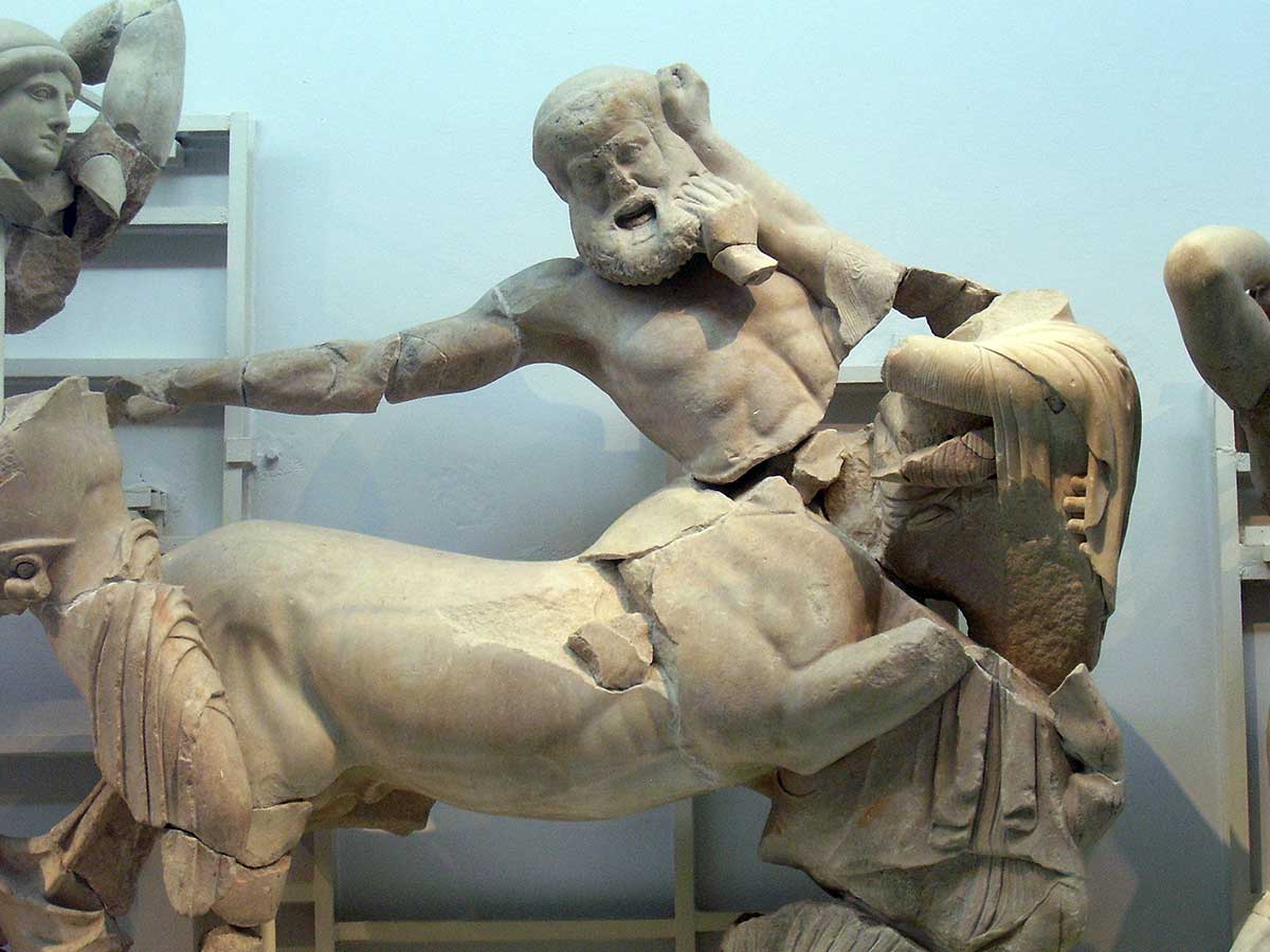 west pediment temple of zeus olympia author