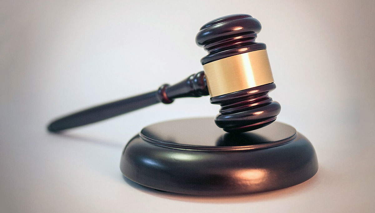 wood and gold gavel