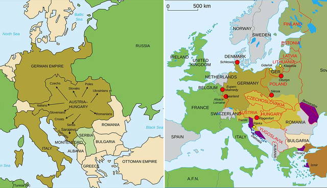 world war i maps
