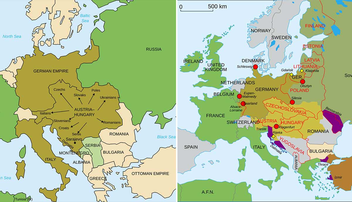 world war i maps