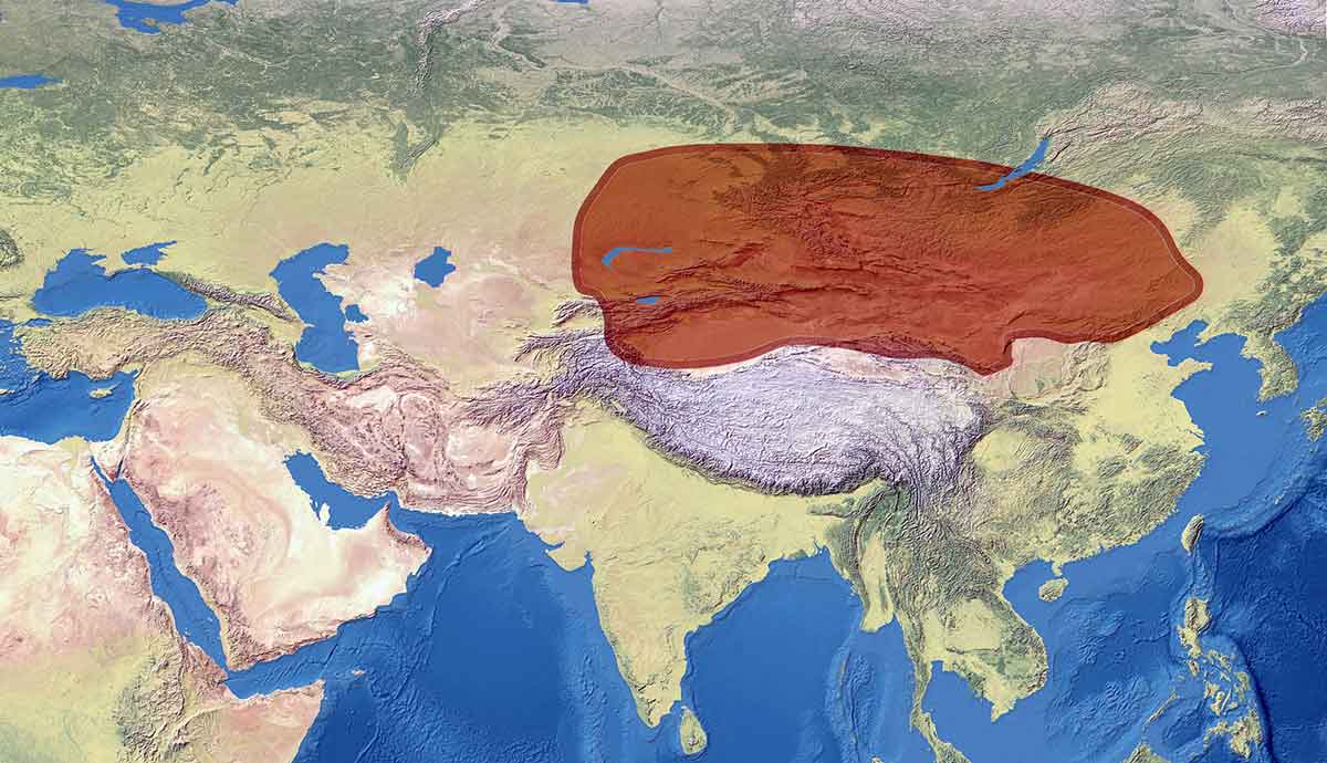 xiongnu empire map